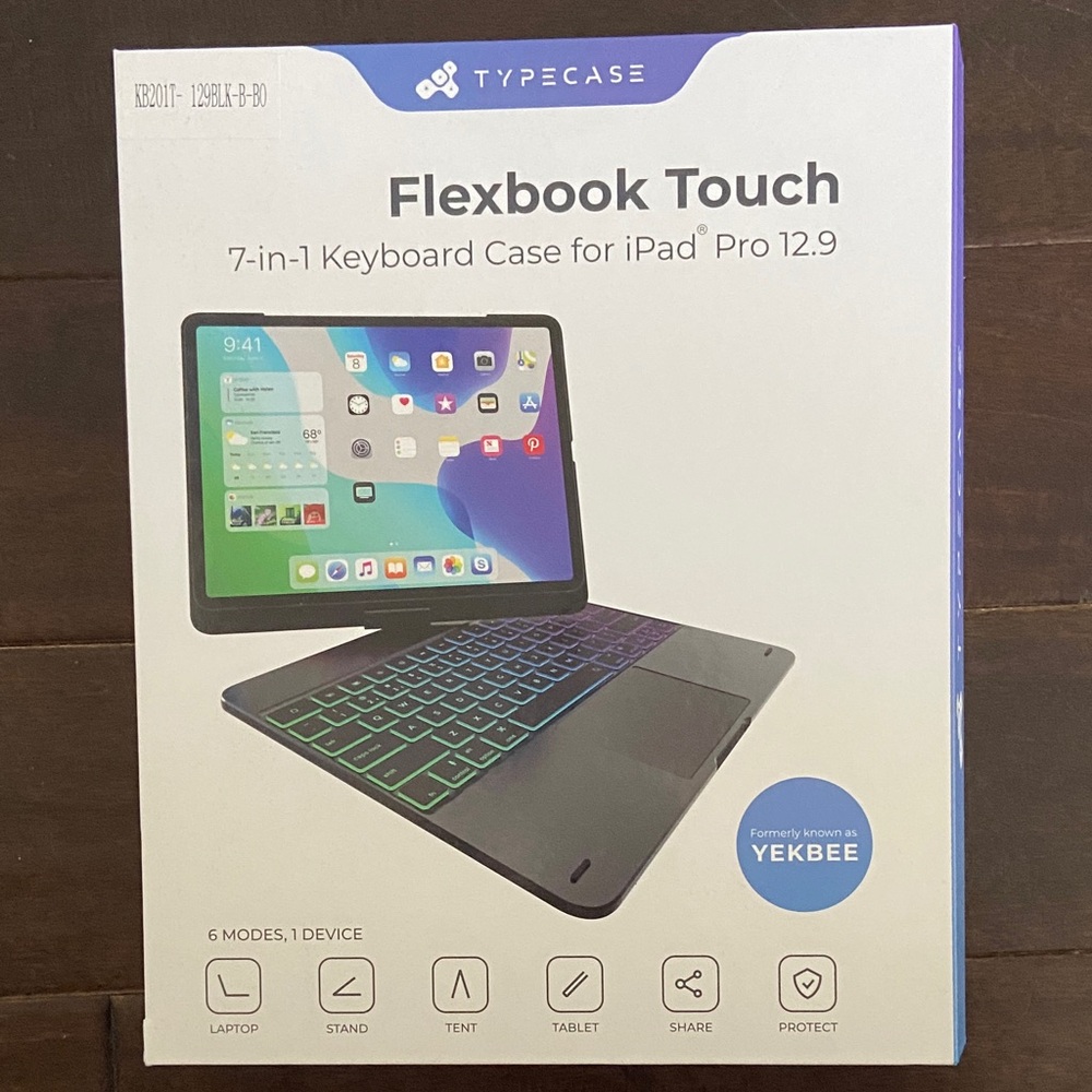 Flexbook Touch Keyboard Case for iPad Pro 12.9 - Black